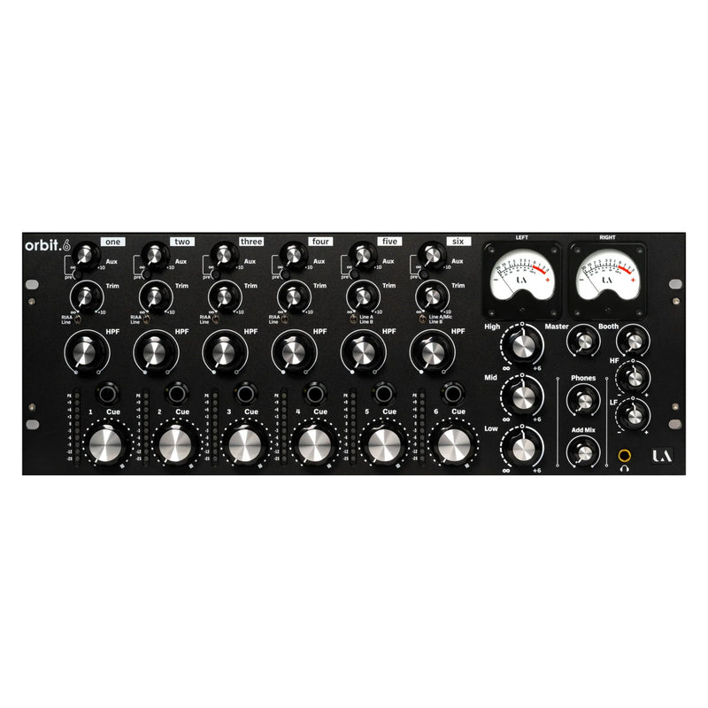 Union Audio orbit.6 Rack 6-Channel Rotary DJ Mixer - Black