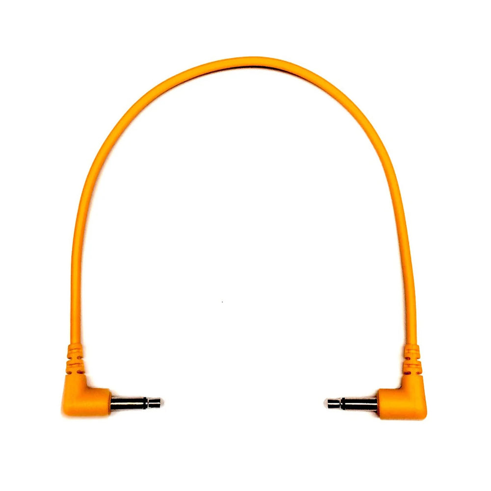 Tendrils Right Angled Eurorack Patch Cable 20Cm Orange 6 Pac