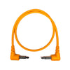 Tendrils Right Angled Eurorack Patch Cable 30Cm Orange 6 Pac