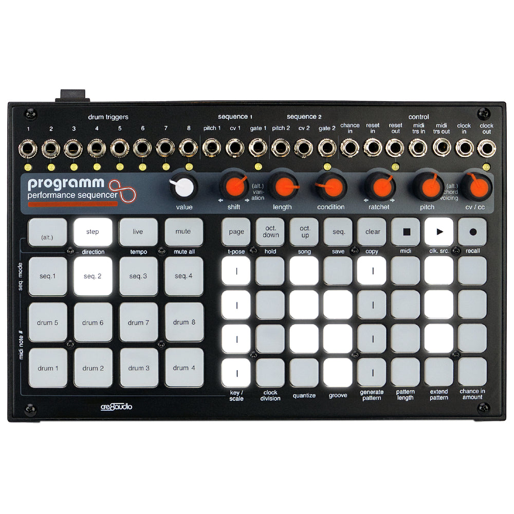 Cre8audio Programm - Séquenceur MIDI et CV de performance