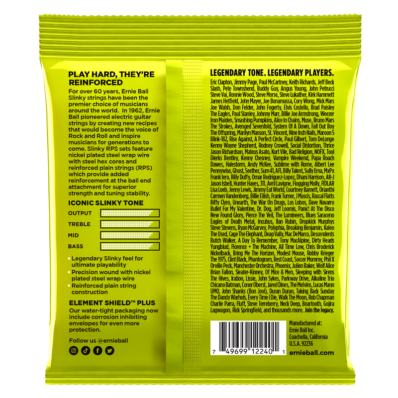 Ernie ball best sale reinforced plain strings