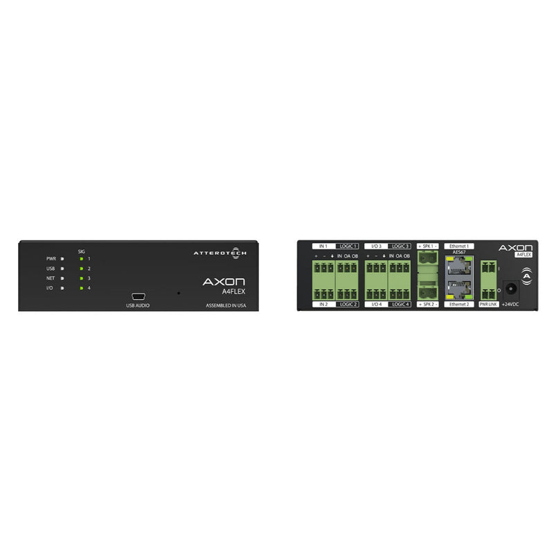 Interface réseau 4 canaux QSC Q-SYS AXON-A4FLEX avec logique