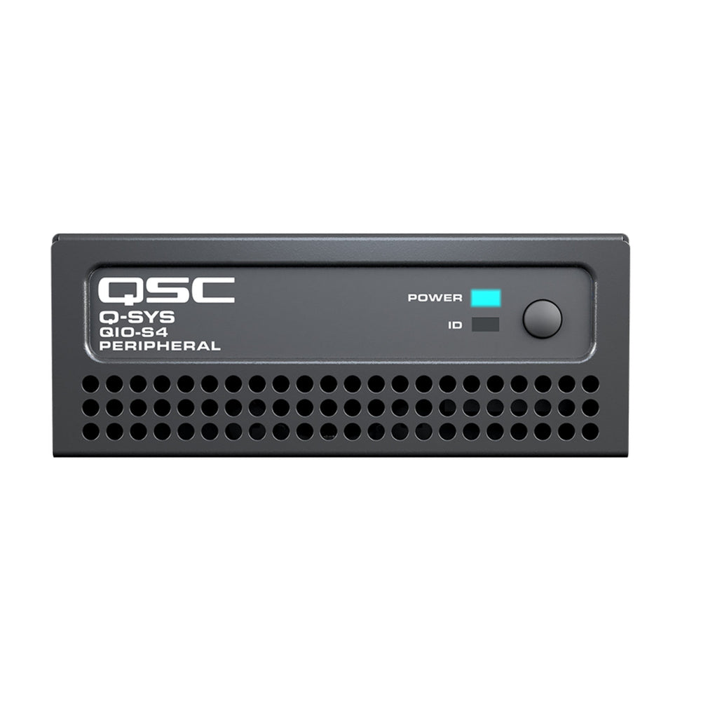 Périphérique QIO QSC Q-SYS QIO-S4 avec communication série 4