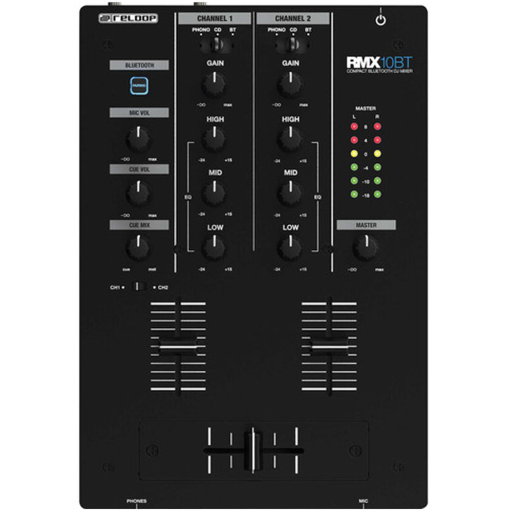 Reloop RMX-10BT 2-Channel DJ Mixer W/ Bluetooth