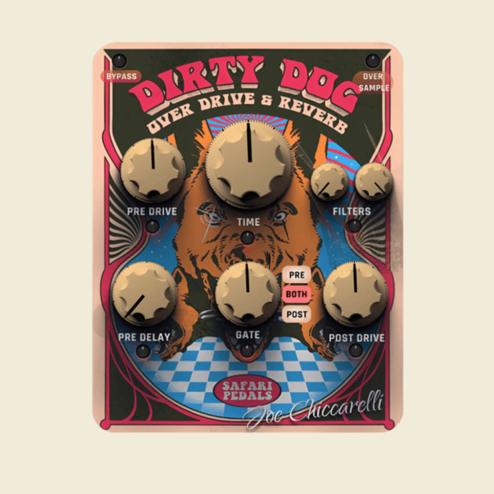 Safari Pedals Dirty Dog Reverb - Wild Reverb & Drive w/Joe Chiccarelli