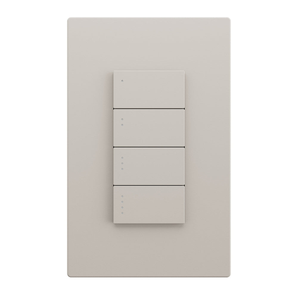 Clavier basse tension Savant Ascend - 4 boutons (amande clair)