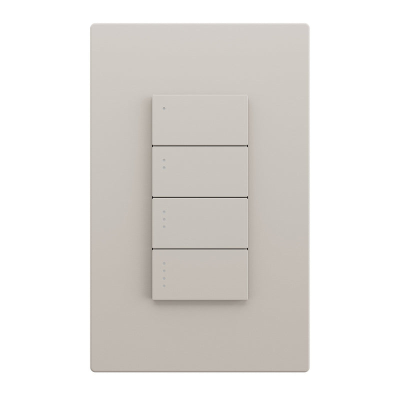 Clavier basse tension Savant Ascend - 4 boutons (amande clair)