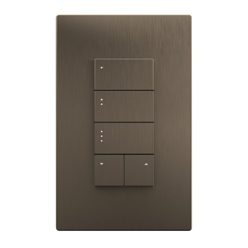 Clavier basse tension Savant Ascend - 5 boutons (bronze brossé)