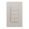 Savant Ascend Low Voltage Keypad - 5 Button (Light Almond)