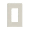 Plaque frontale sans vis Savant : simple gang (amande clair)