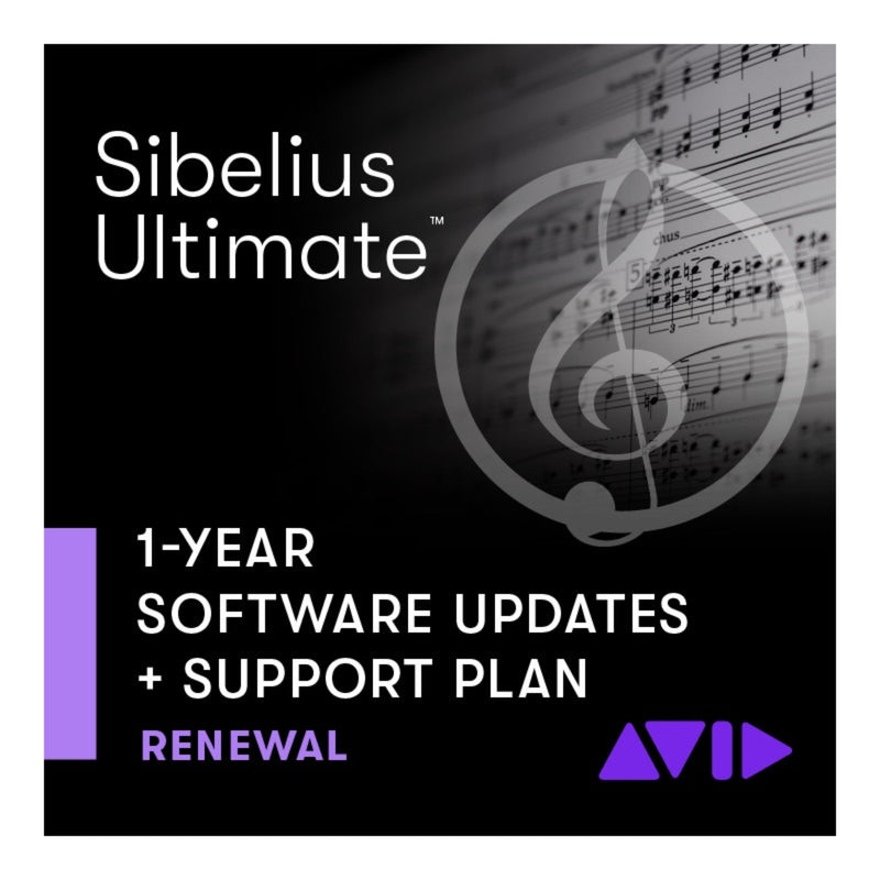 Sibelius Artist 1-Year Software Updates + Support Plan Renewal