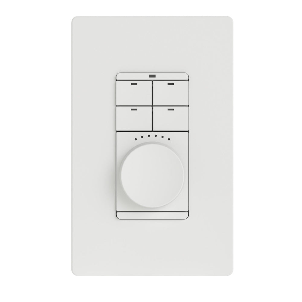 Savant Metro Wireless Dial Keypad - MLV Dimmer (Snow White)
