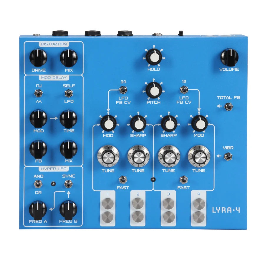 Soma Laboratory Lyra-4 Drone Synthesizer Blue