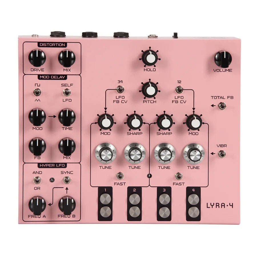 Soma Laboratory Lyra-4 Drone Synthesizer Pink