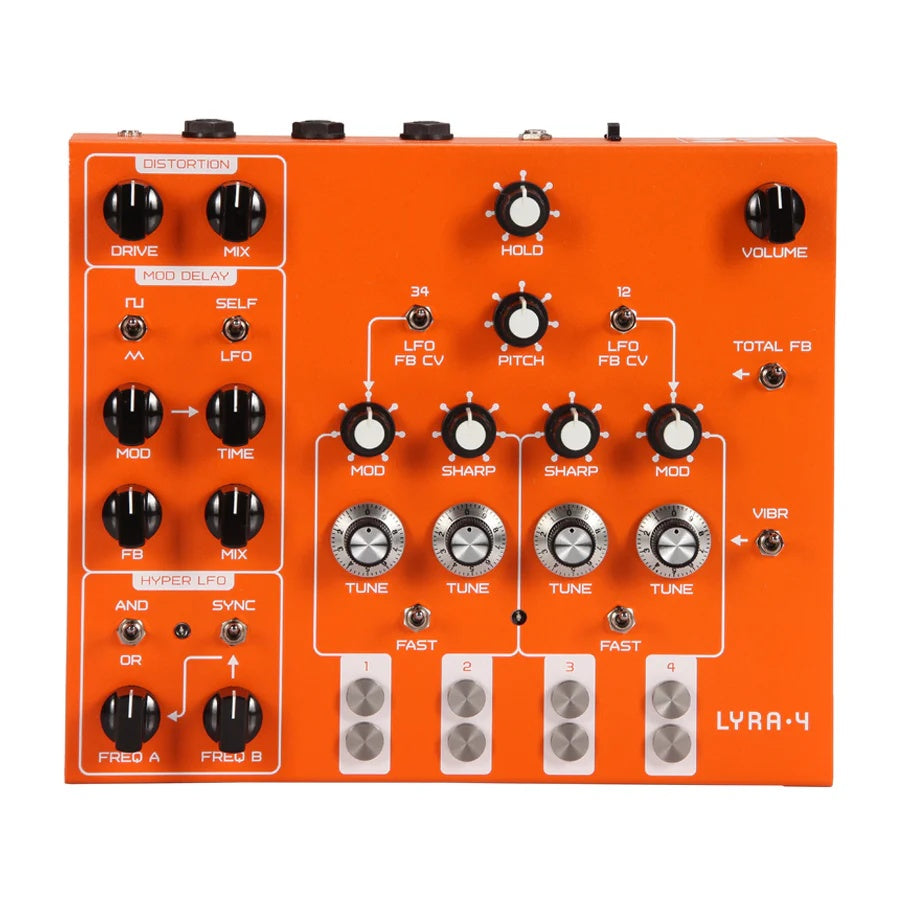 Soma Laboratory Lyra-4 Drone Synthesizer Orange