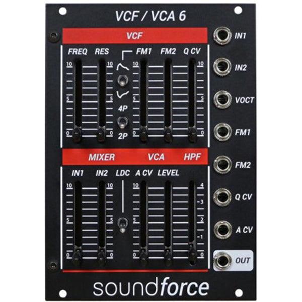 Soundforce VCF/VCA 6 Juno-Style Filter + VCA Black