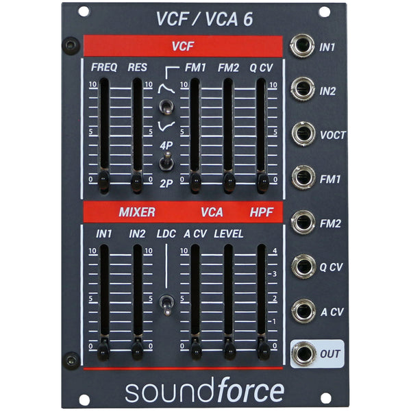 Soundforce VCF/VCA 6 Juno-Style Filter + VCA Gray