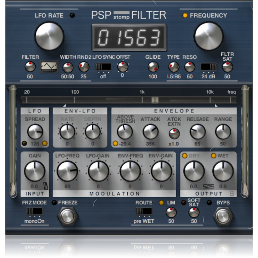 PSP StompFilter - Modulated Filter And Gain Plug-In