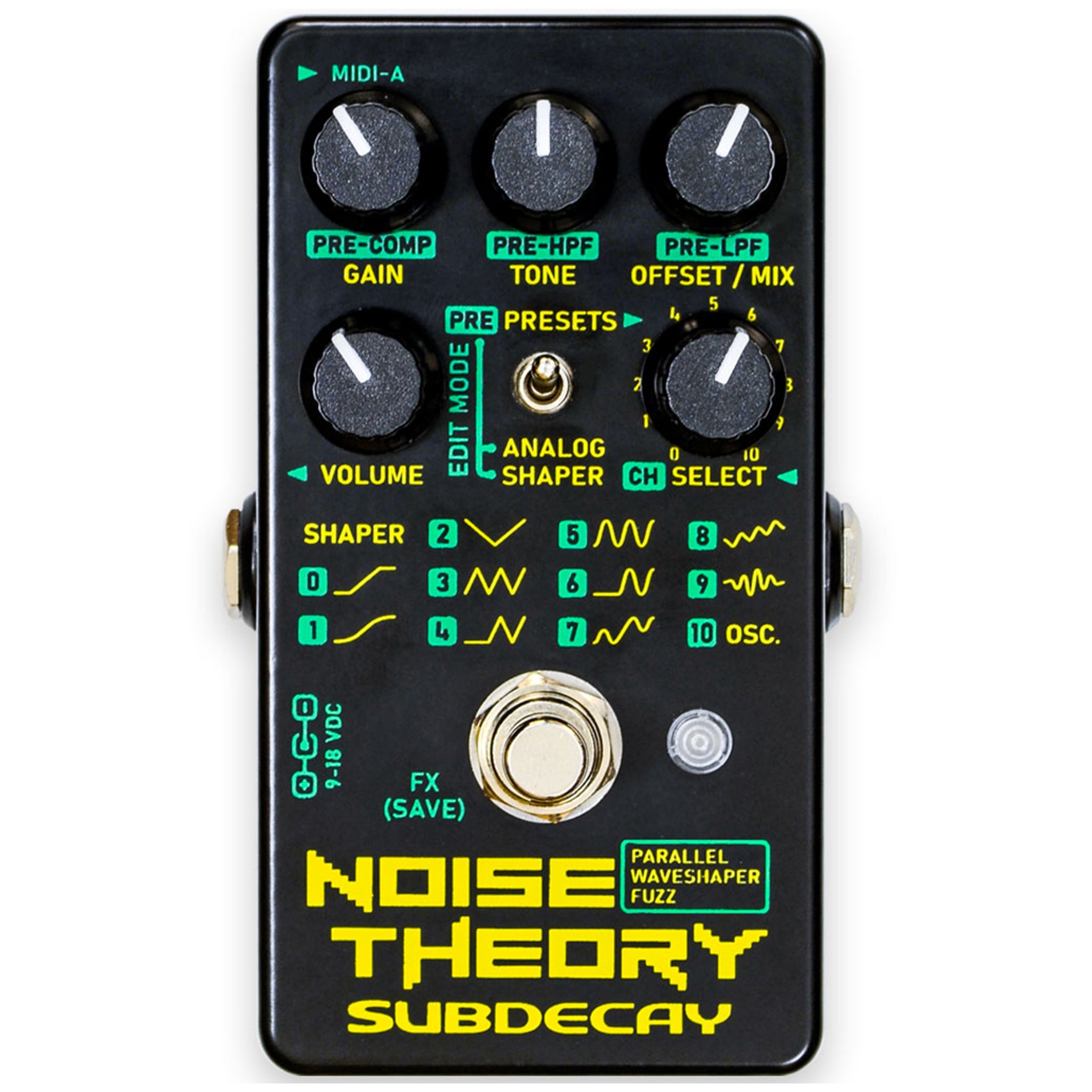 Subdecay Noise Theory Parallel Waveshaper Fuzz Pedal