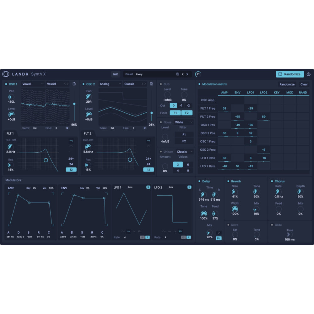 LANDR Synth X