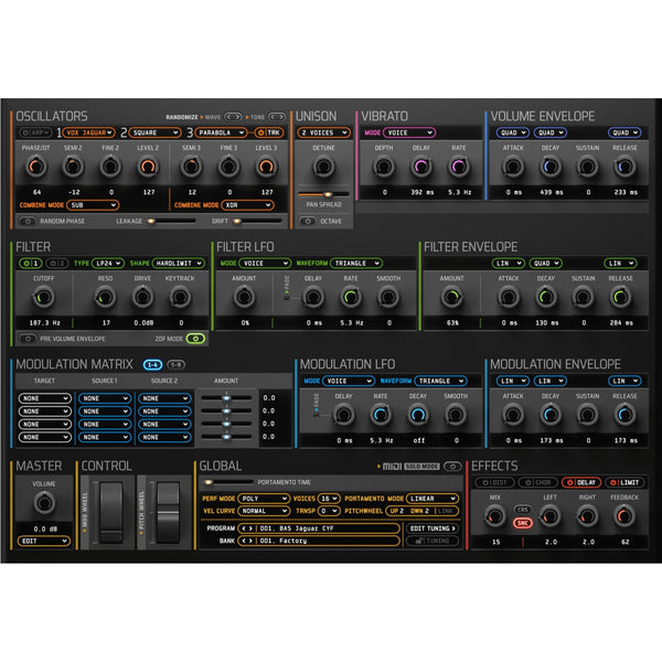 discoDSP Corona Synthesizer - Virtual Analog + Wave Synthesizer