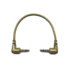 Tendrils Right Angled Eurorack Patch Cable 10Cm Gold 6 Pack