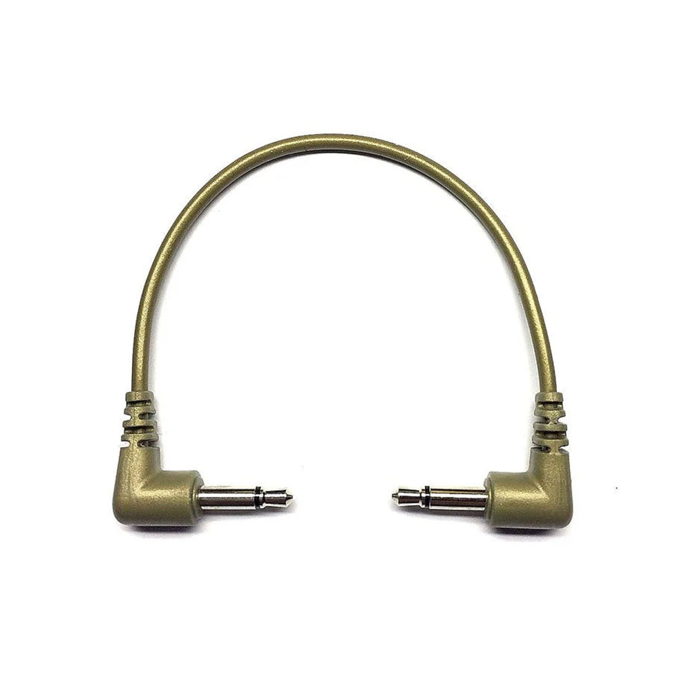 Tendrils Right Angled Eurorack Patch Cable 10Cm Gold 6 Pack