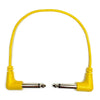 Tendrils Right Angled Eurorack Patch Cable 5cm Yellow 6 Pack