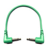 Câble de raccordement Eurorack coudé à droite Tendrils 10 cm Émeraude 6 Pa