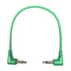 Câble de raccordement Eurorack à angle droit Tendrils 15 cm Émeraude 6 Pa