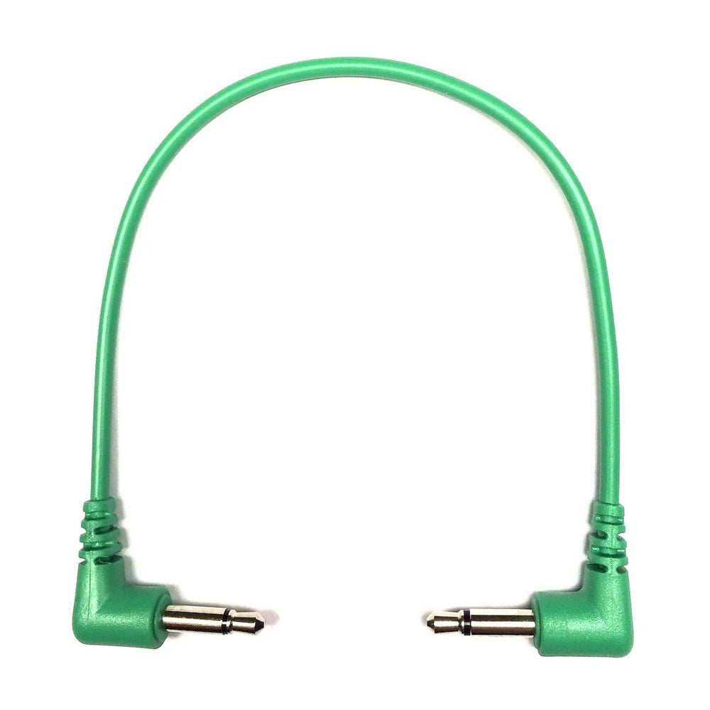 Câble de raccordement Eurorack à angle droit Tendrils 15 cm Émeraude 6 Pa
