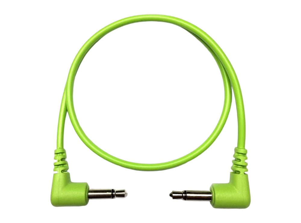 Tendrils Right Angled Eurorack Patch Cable 5cm Lime 6 Pack