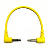 Tendrils Right Angled Eurorack Patch Cable 10Cm Yellow 6 Pac