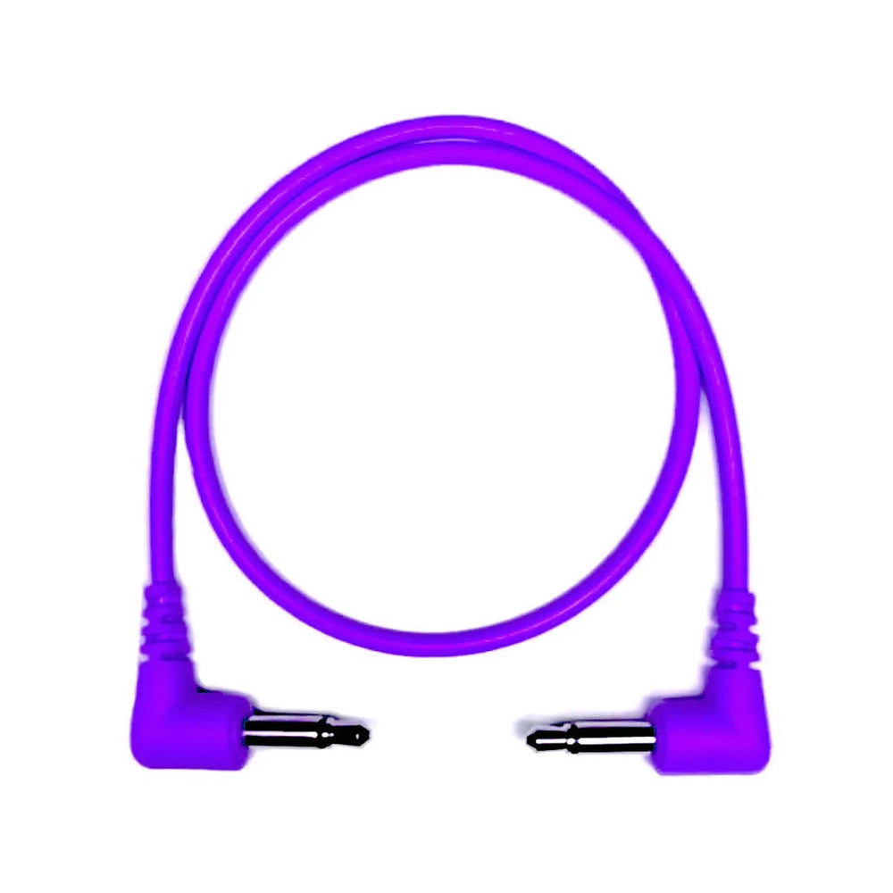 Tendrils Right Angled Eurorack Patch Cable 30Cm Purple 6 Pac