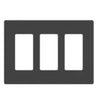 Plaque frontale sans vis Savant : trois groupes (noire)