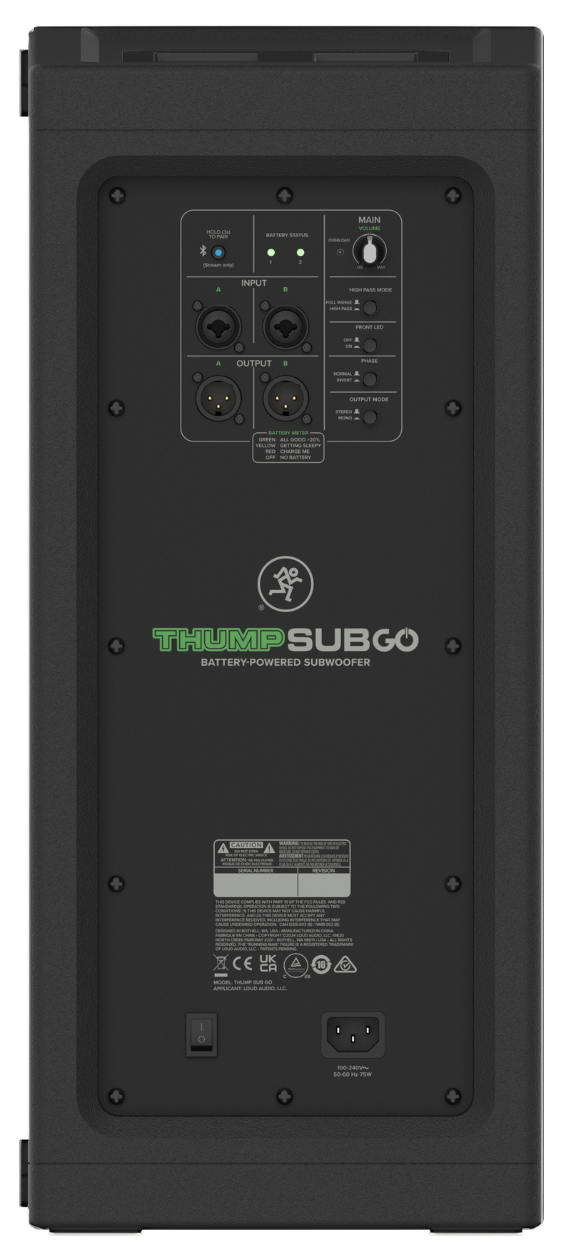 Mackie ThumpSub Go - Dual 8" Battery-Powered Subwoofer