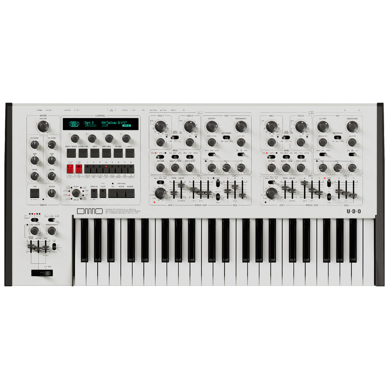 UDO DMNO - 8 Voice Polyphonic Binaural Analog-hybrid Synth - White