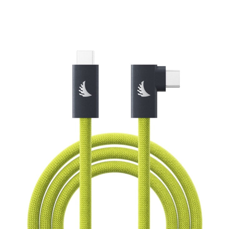 Angelbird USB-C 4.0 Solid Flex RA Cable Lime 6.6ft