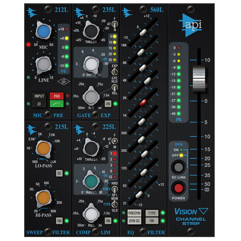Universal Audio API Vision Channel Strip Collection