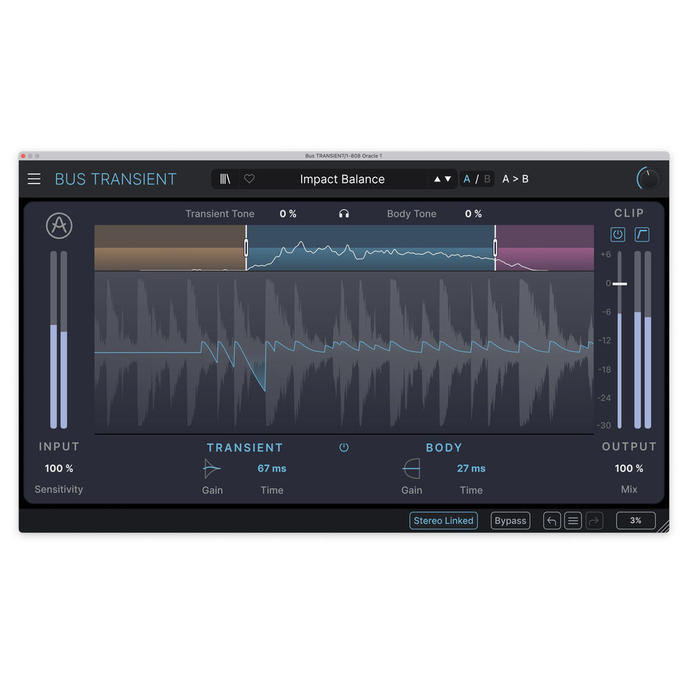 Arturia Bus Transient, Attack Shaper