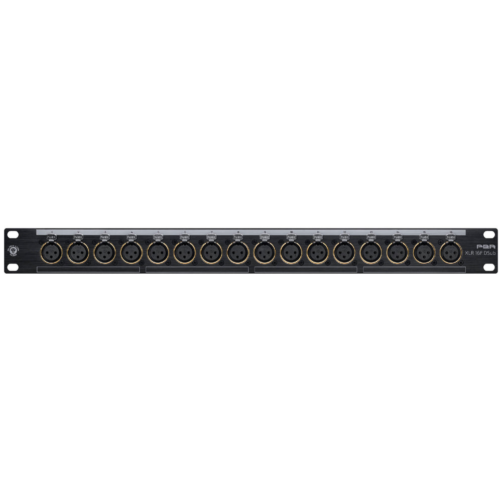 Black Lion Audio PBR XLR 16F D-Sub Rackmount Patchbay