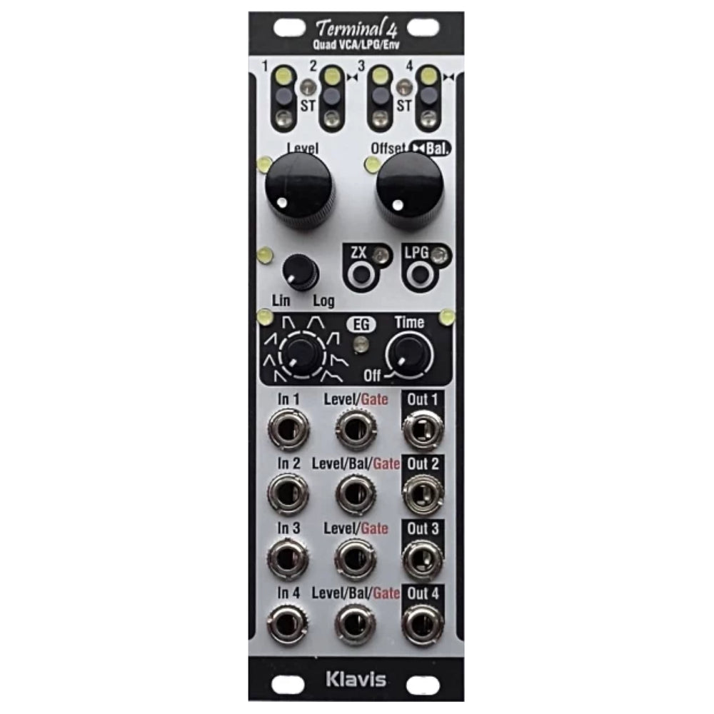 Klavis Terminal 4 Quad VCA, LPG, Envelope Generator - Silver