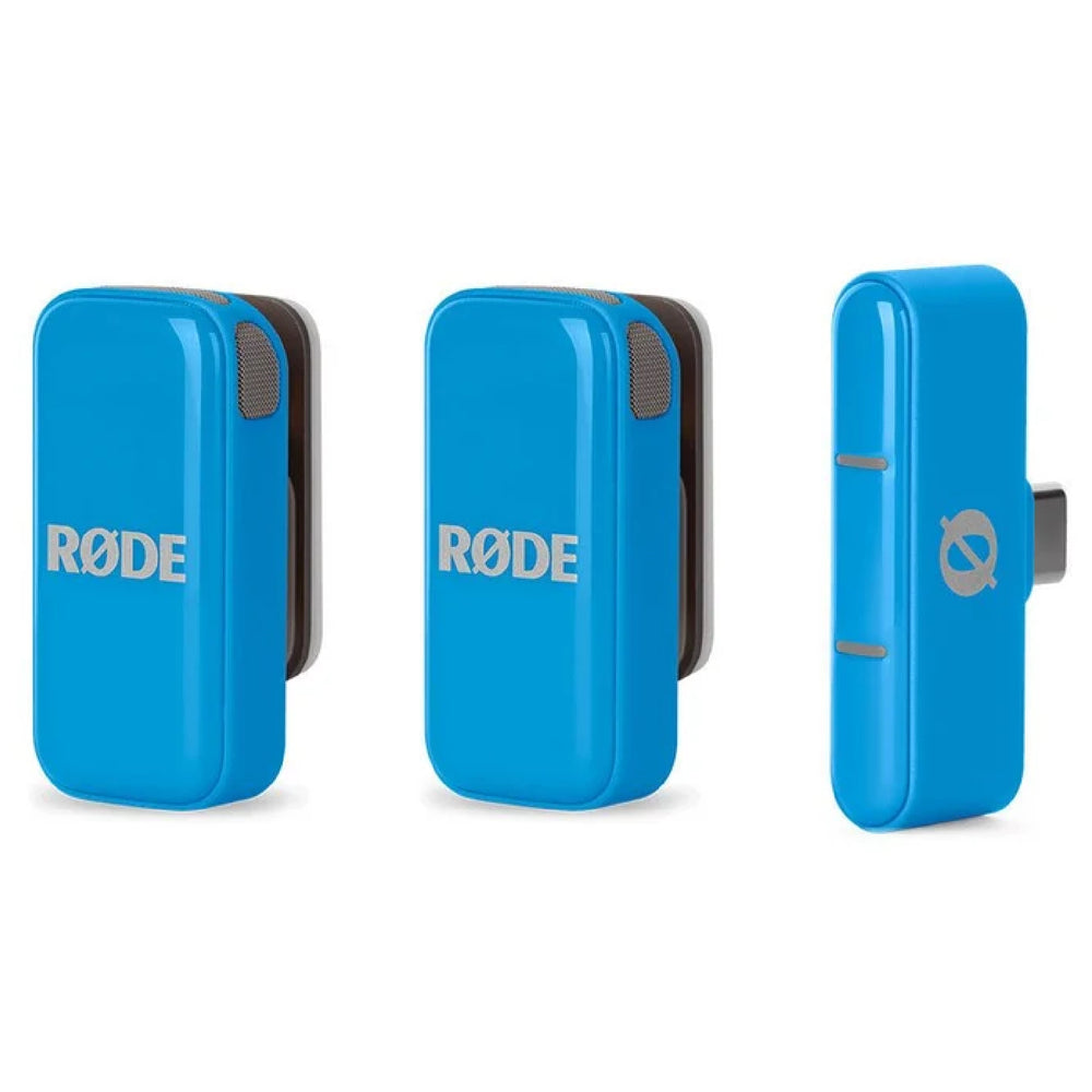 Kit de micros sans fil doubles ultra-compacts Rode USB-C bleu