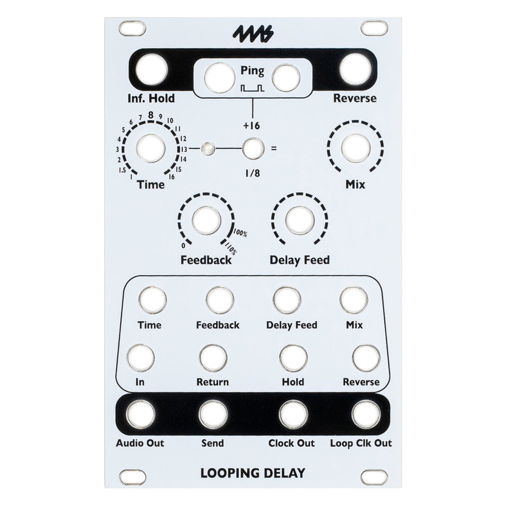 4MS Looping Delay Faceplate - White