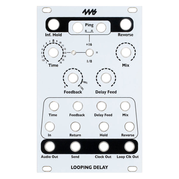 4MS Looping Delay Faceplate - White