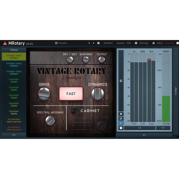 Melda MRotary - Rotary Speaker Cabinet Simulation