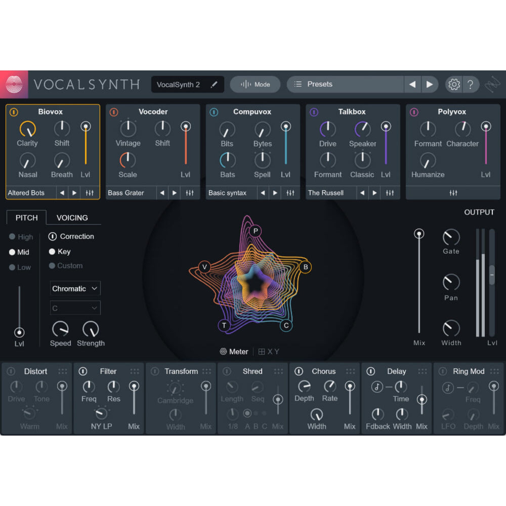 iZotope VocalSynth 2 Upgrade from Music Production Suite 1 - Vocal multi-effects plug-in