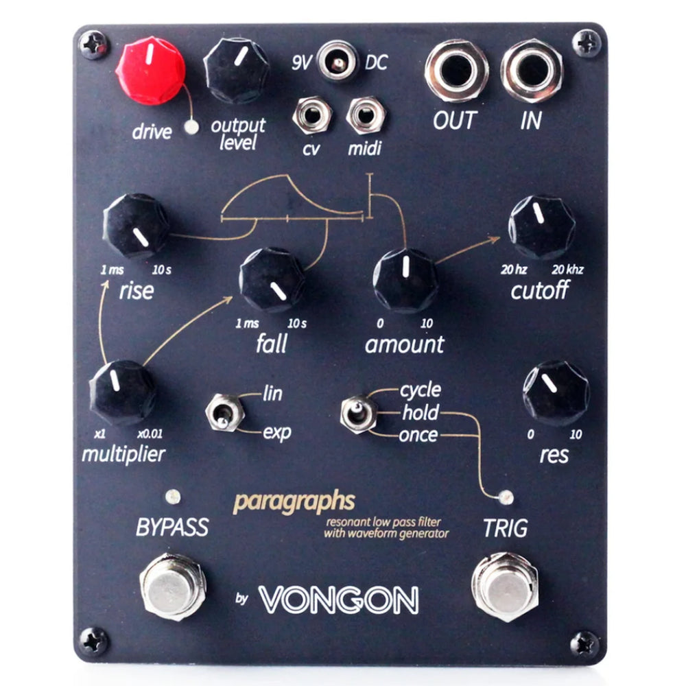 resonant filter pedal Vongon Paragraphs