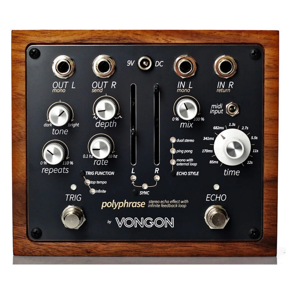 Vongon Polyphrase - Stereo Echo Pedal