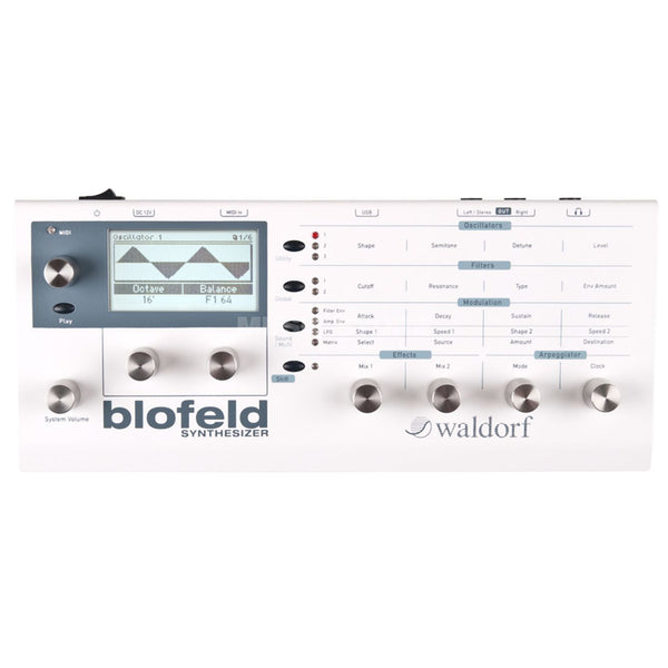 Waldorf Blofeld Desktop Synthesizer White